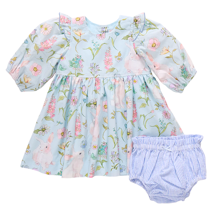 Baby Girl Brooke Dress Set - Botanical Bunnies