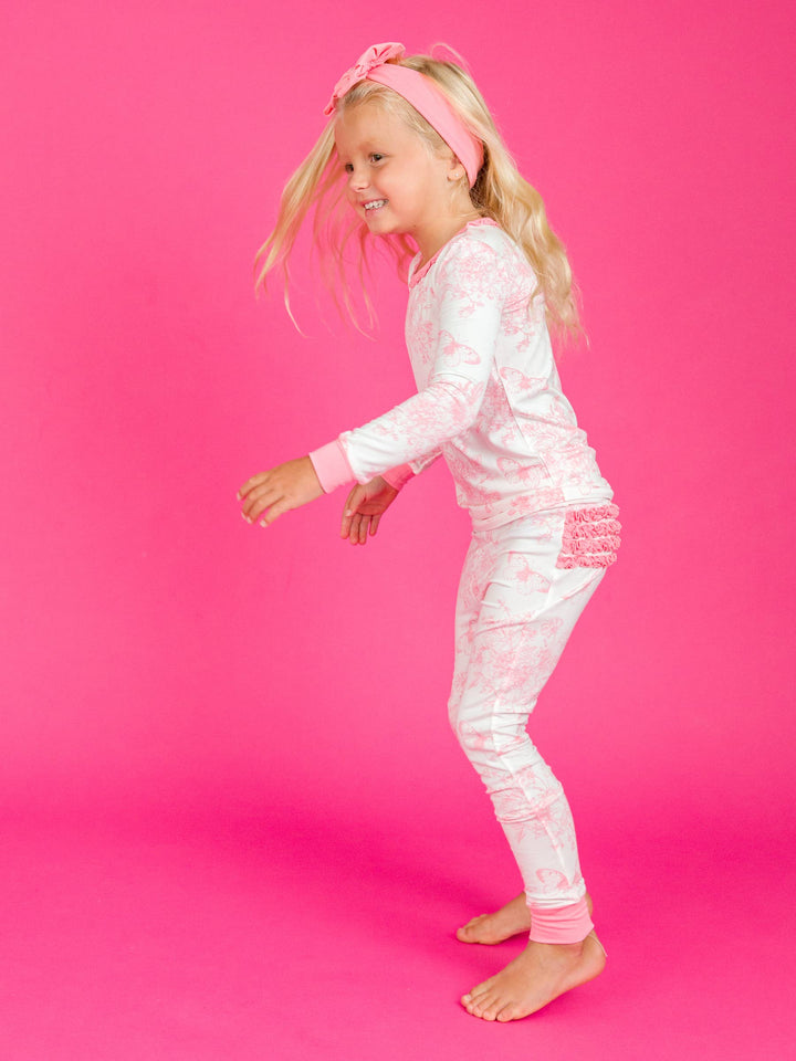 Garden Ruffle Pajama Set 3T