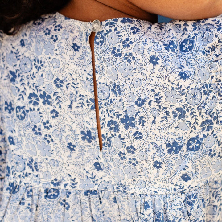 Sarita Dress - Blue Verbena Floral