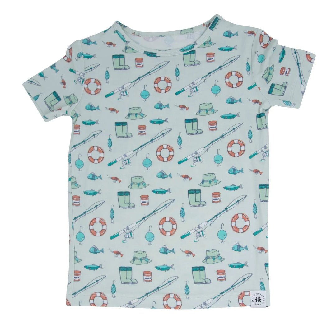 Big Kid Pajama S/S -Cast A Line