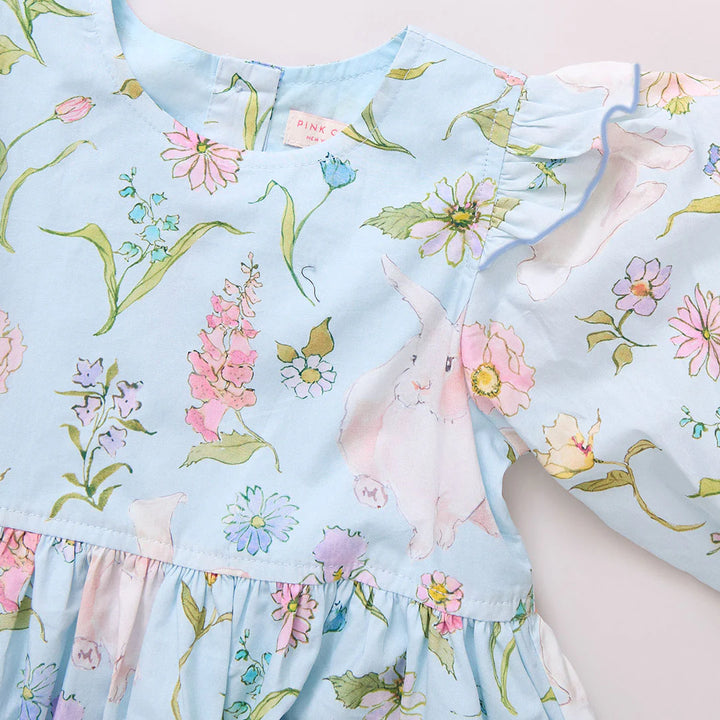 Baby Girl Brooke Dress Set - Botanical Bunnies