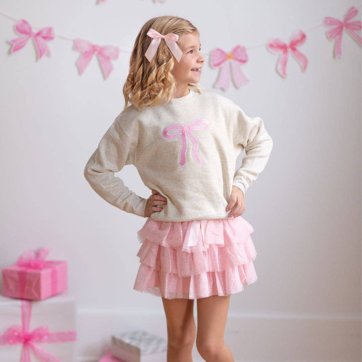 Coquette Bow Patch Sweatshirt