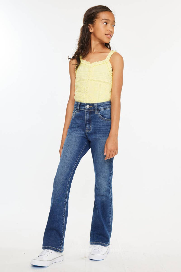 Tween high rise bootcut jean