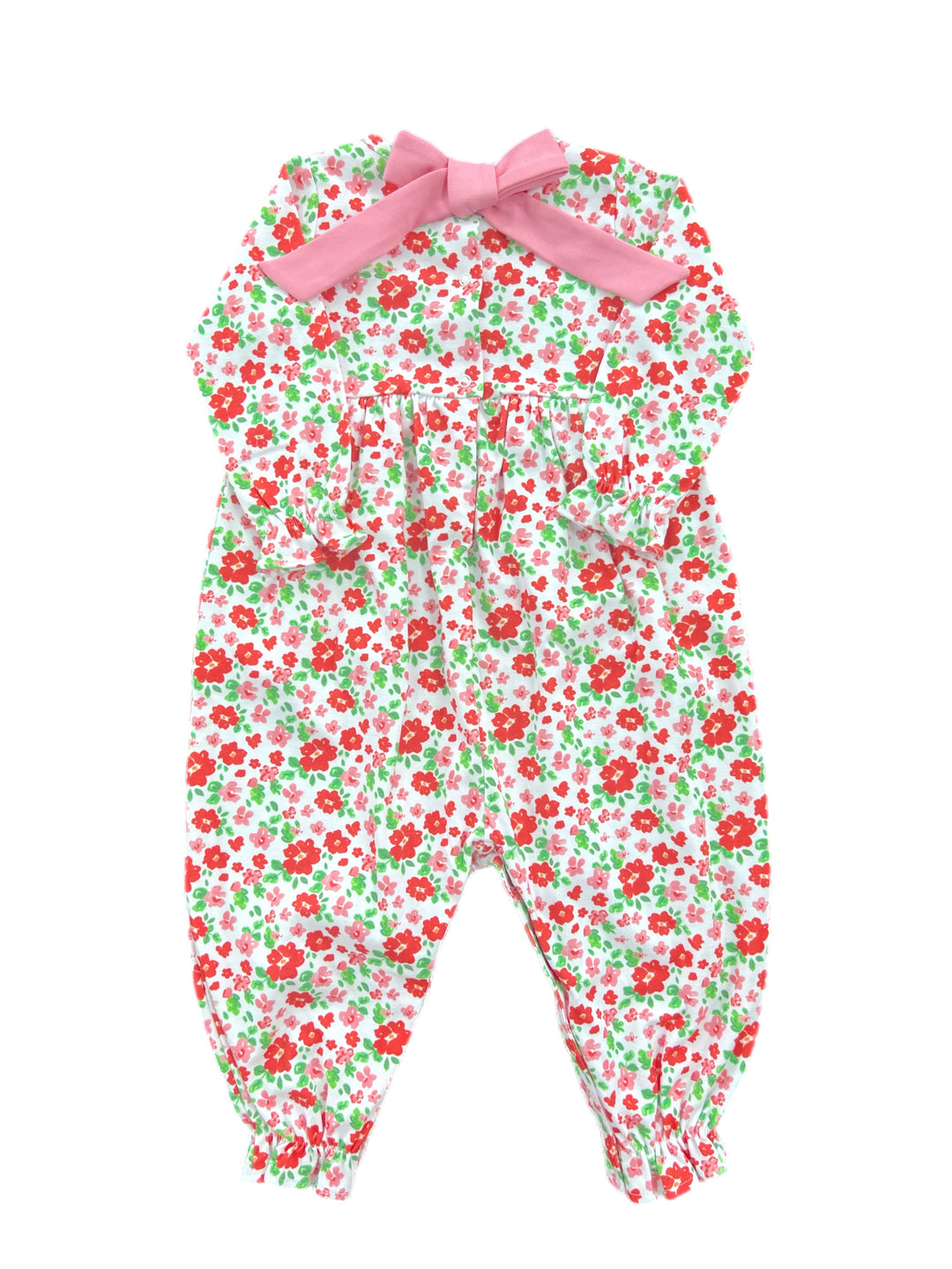 Isla Knit Long Bubble - Red & Pink Floral