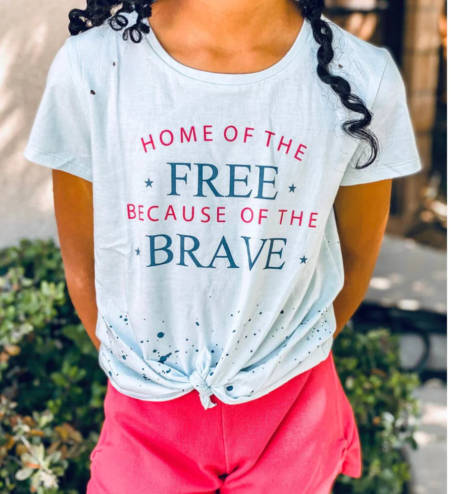 Home Of The Free Because Of The Brave Tee