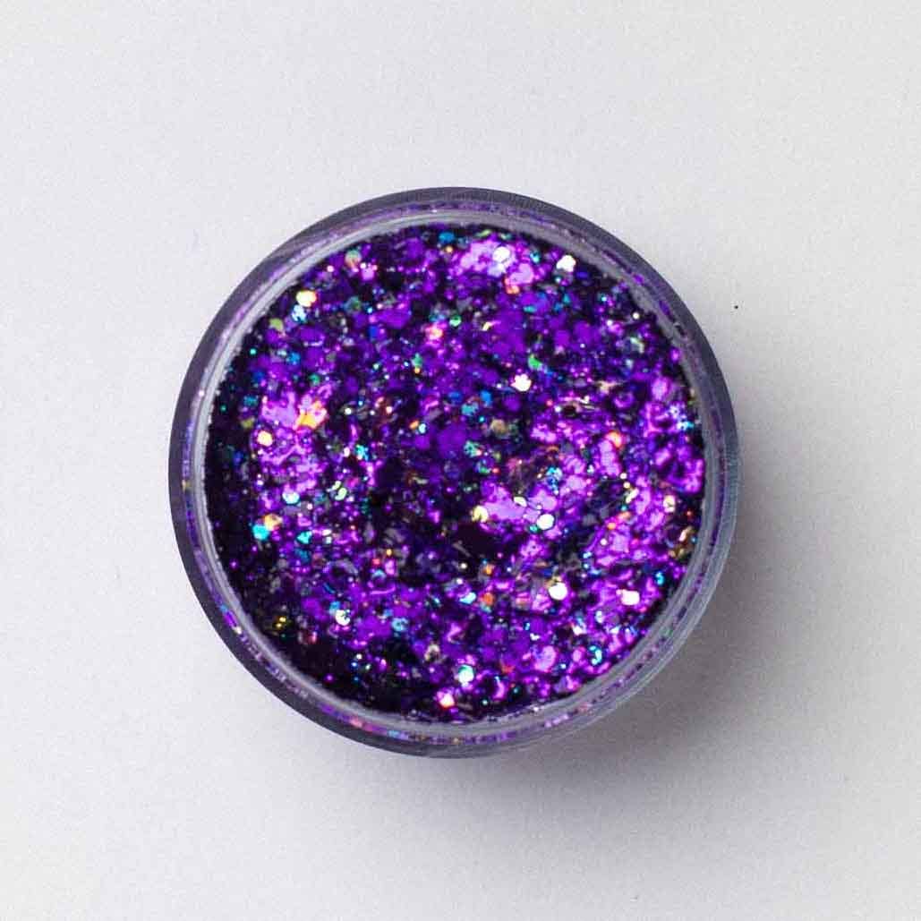 Ultra Violet | purple glitter gel
