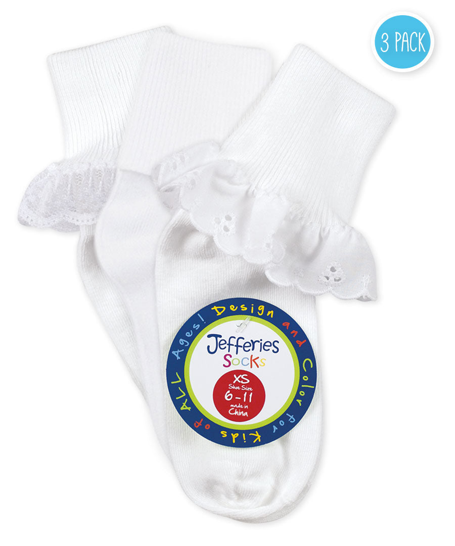 Eyelet / Classic / Lace Sock Pack  - 3 pair