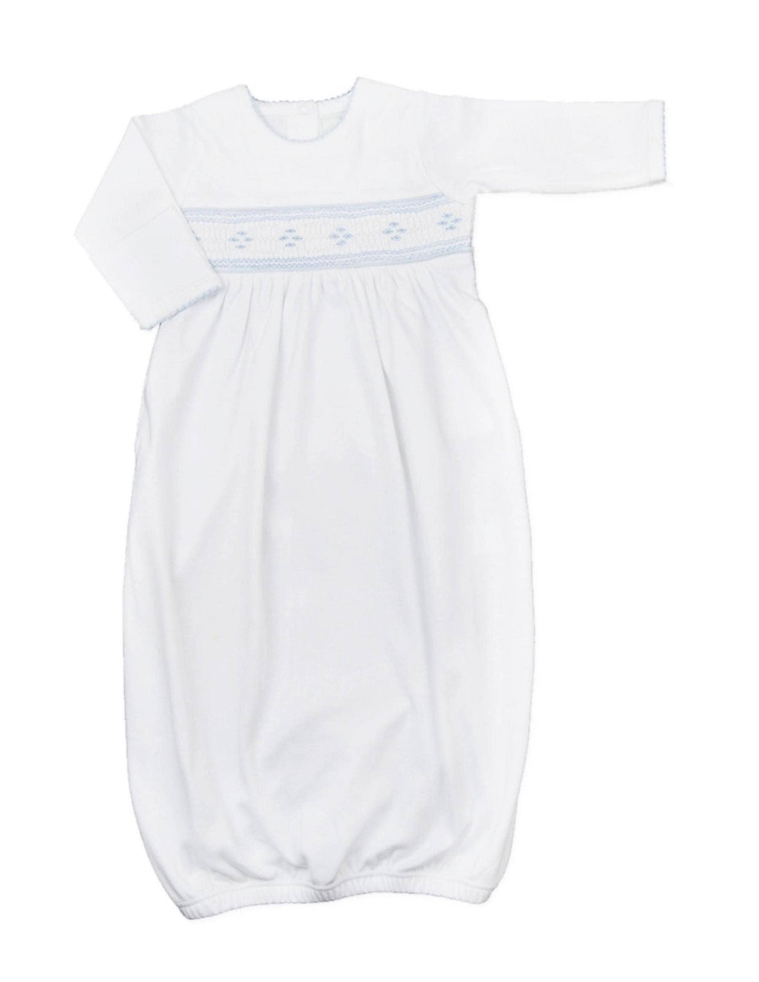 Smocked Argyle Baby Boy Pima Cotton Daygown