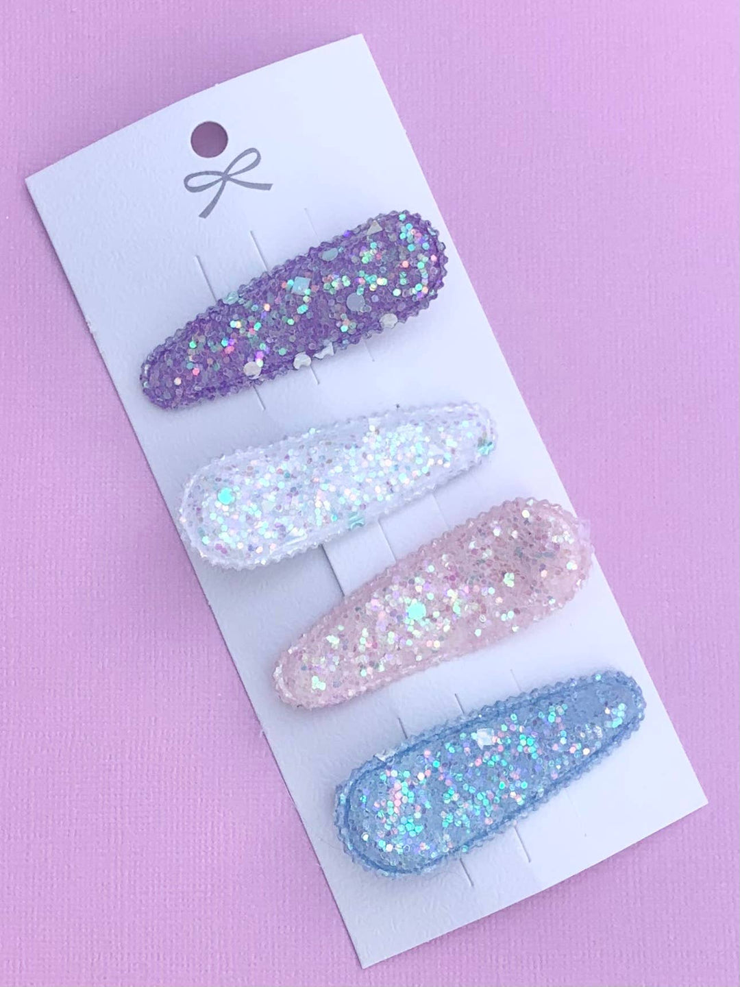Lolo Headbands and Accessories - Set of 4 Pastel Glitter clips
