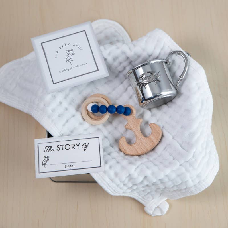 Crab Baby Cup & Anchor Teether Set