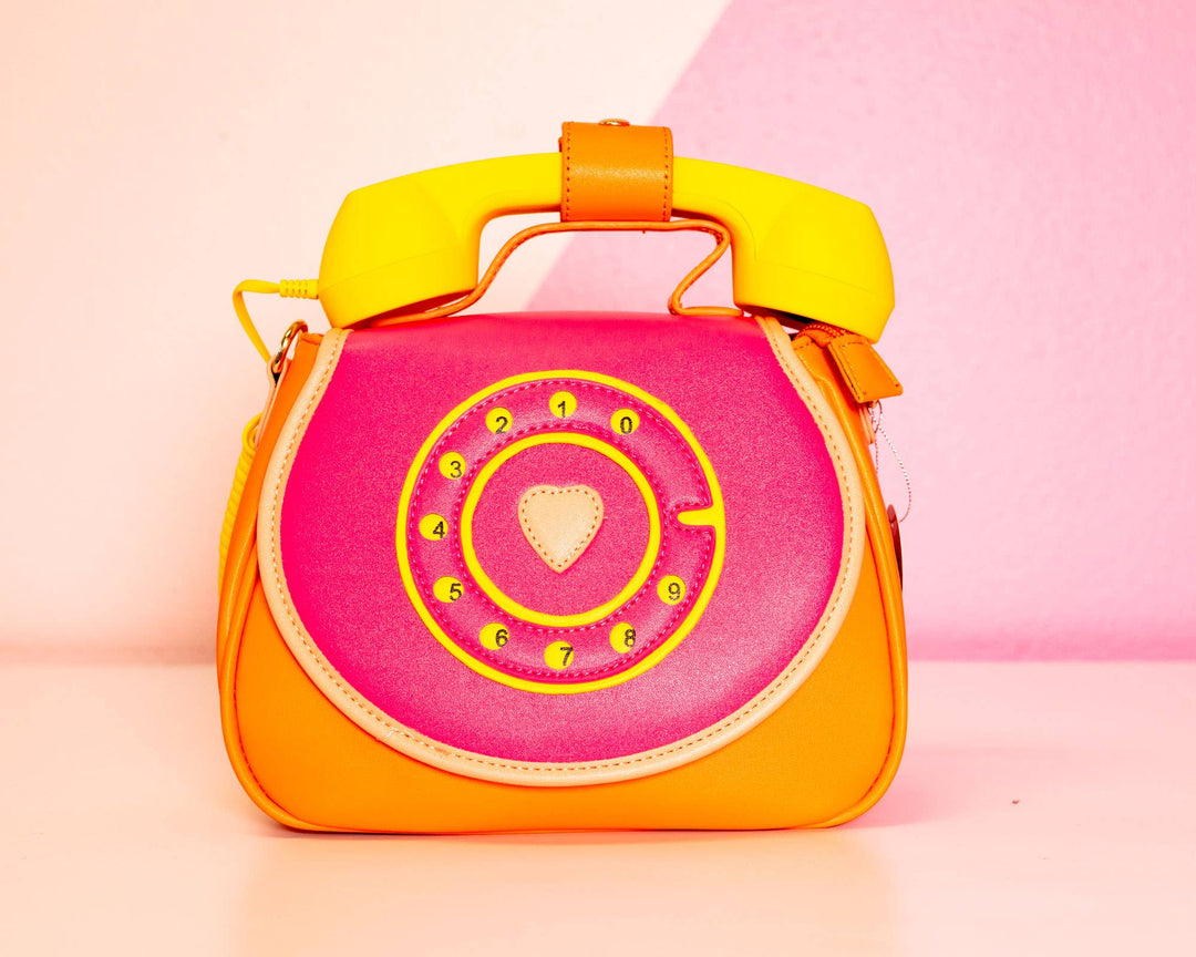 Fruity Fresh Pink Ring Ring Phone Convertible Handbag