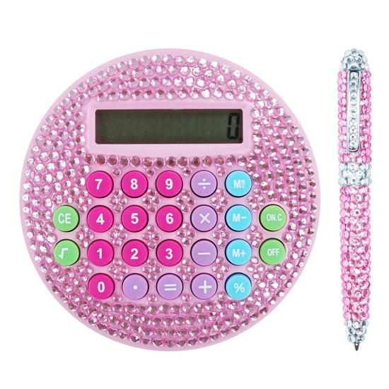 Sparkle Calculator and Ball Pen