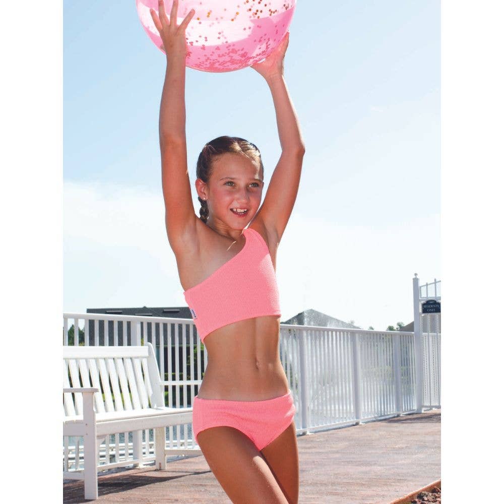 Reese One Shoulder Bikini - Pink