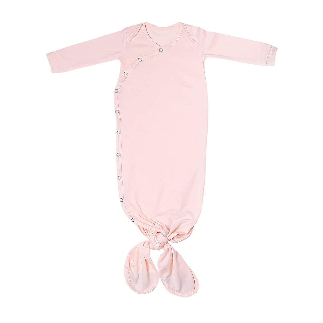 Blush Newborn Knotted Bow/Gown Set