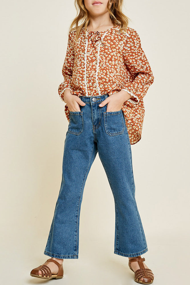 RELAXED FIT FLARE JEANS