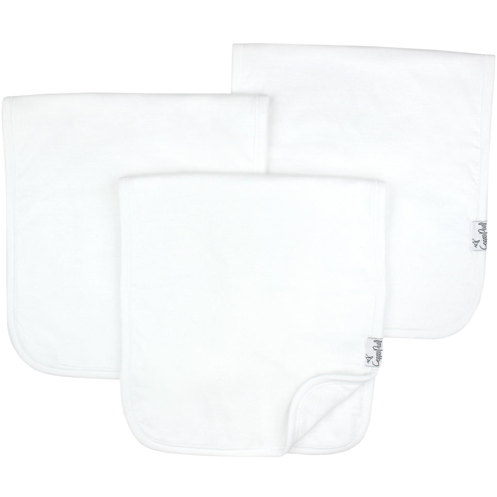 White Basics Burp Cloth Set (3-pack)