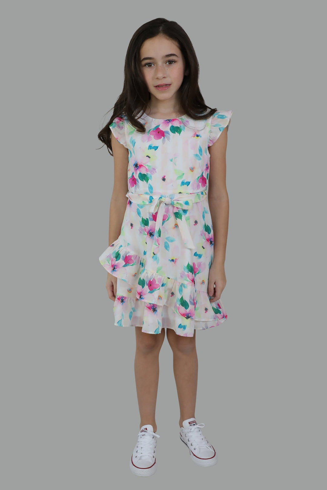 Watercolor Floral Dress