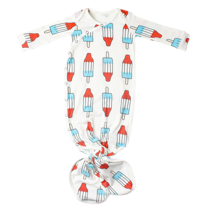 Rocket Newborn Knotted Gown