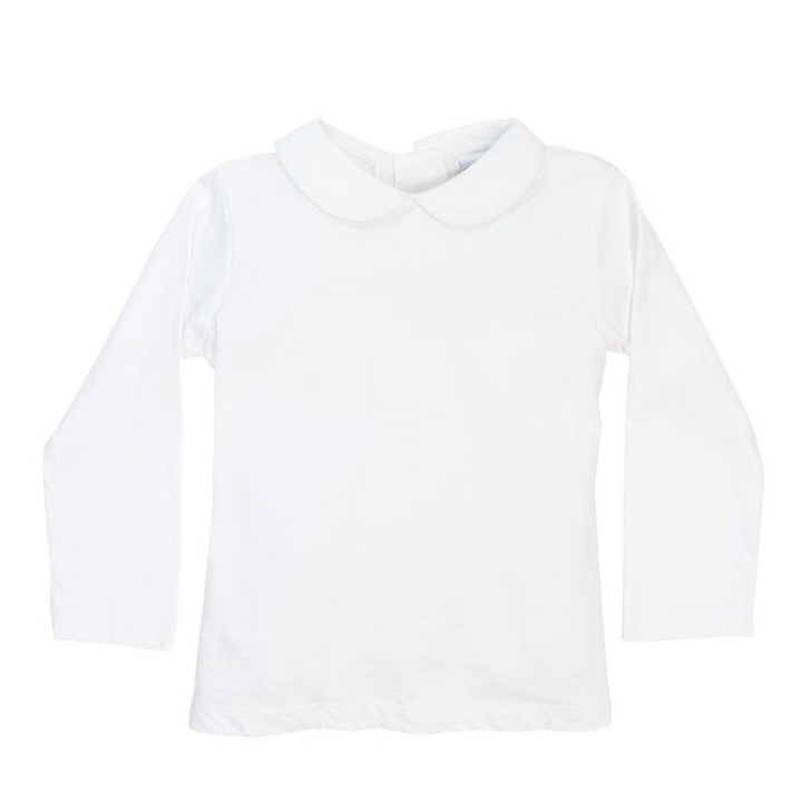 White Knit-Unisex L/S Piped Shirt