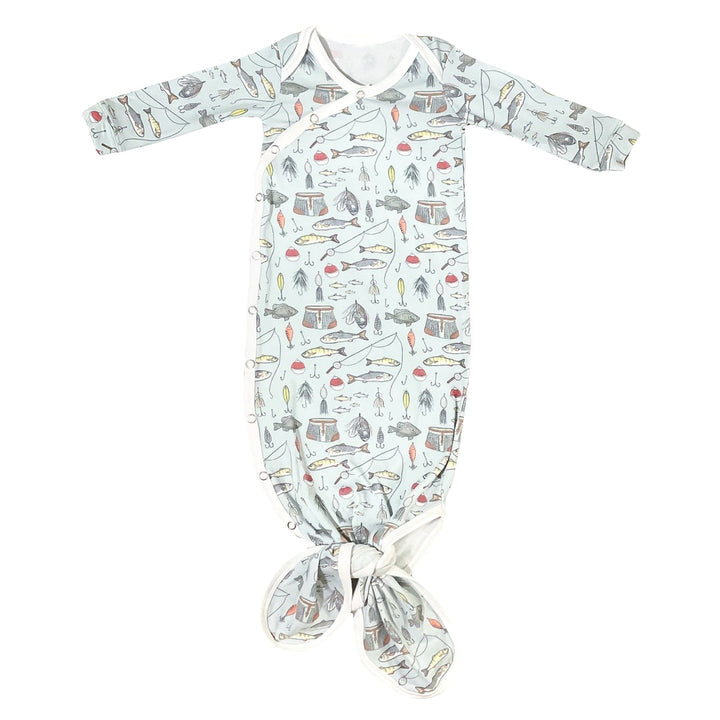 Trout Newborn Knotted Gown Set