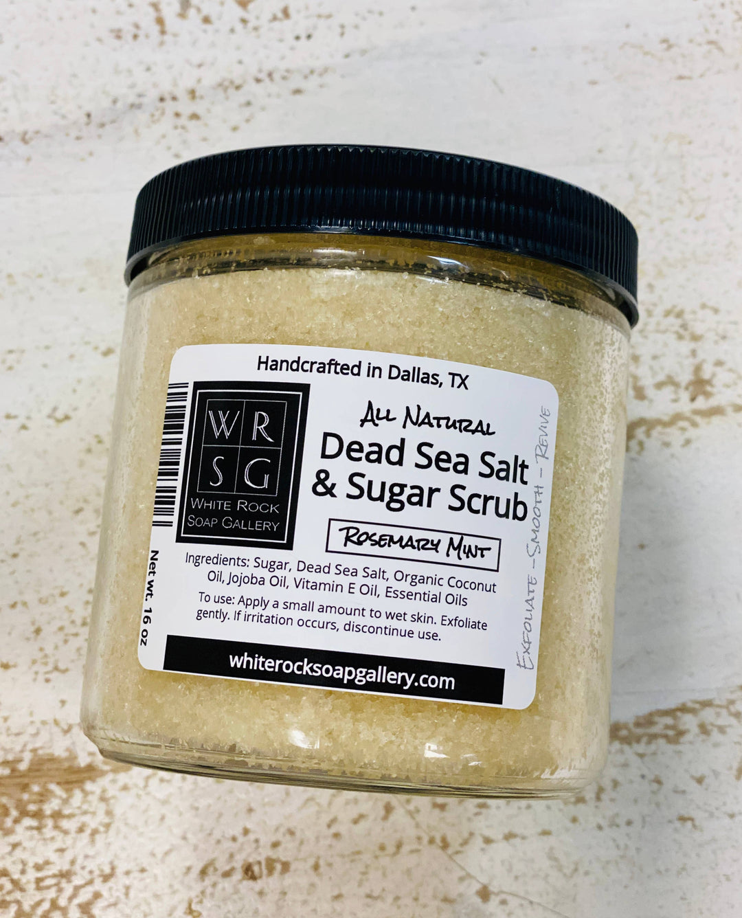 White Rock Soap Gallery - Dead Sea Salt & Sugar Scrub