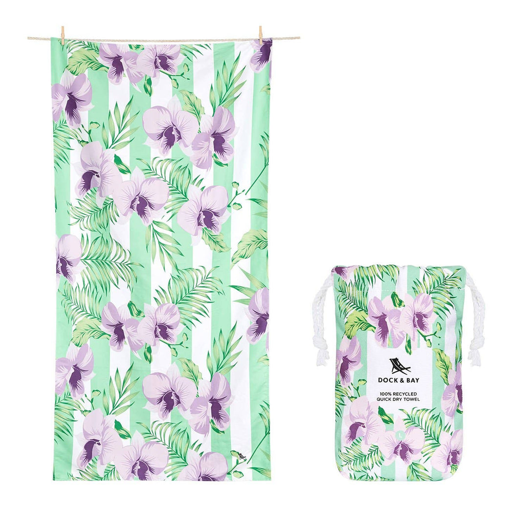 Quick Dry Towel - Botanical - Orchid Utopia