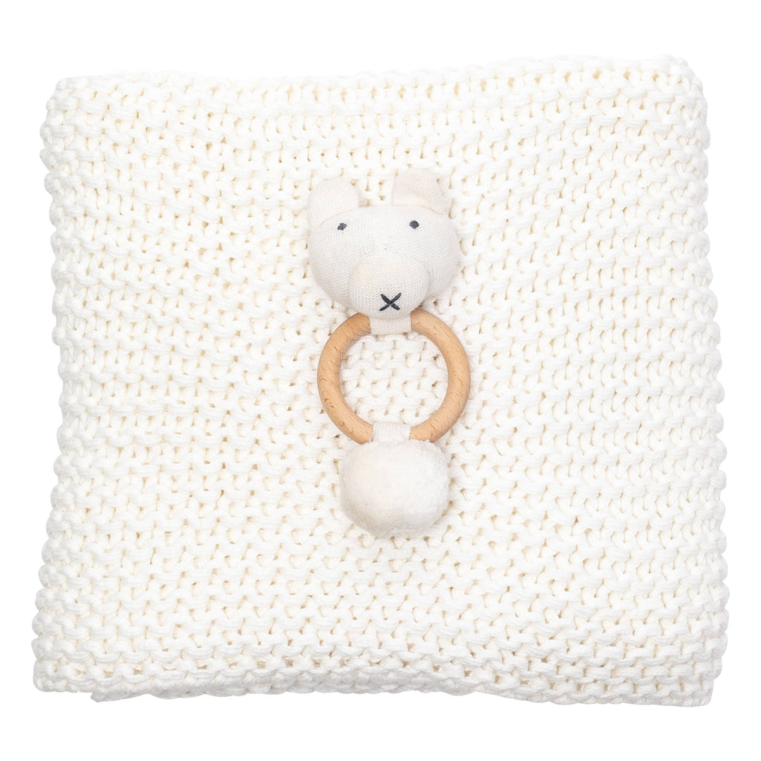 Organic Cotton Comfy Knit Baby Gift Set-WHITE