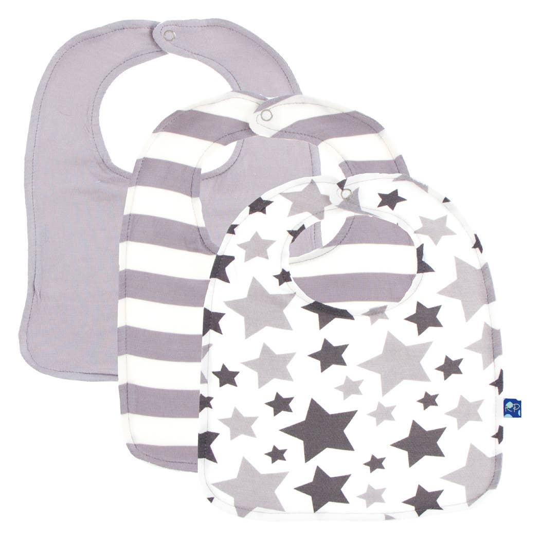 Feather and Rain Stars, Feather, Feather Contrast Stripe Bib