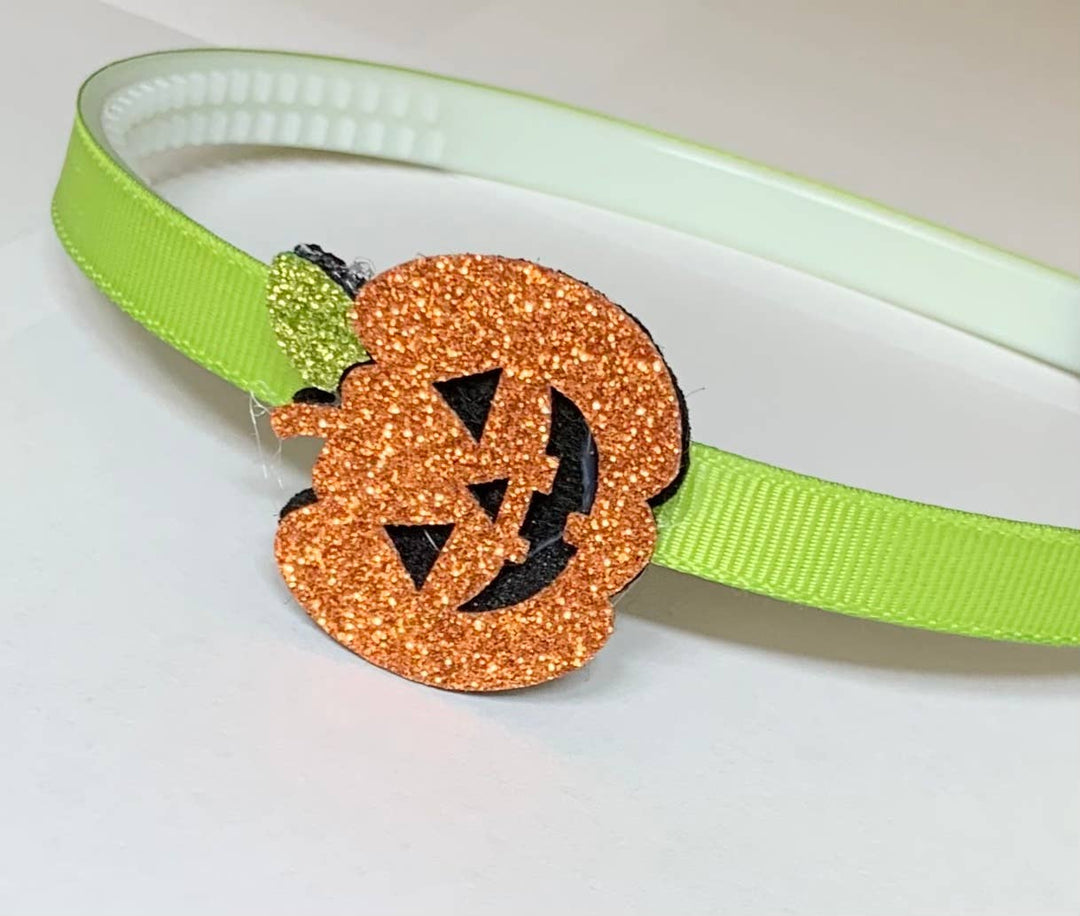 Lolo Headbands and Accessories - Glitter Pumpkin Headband