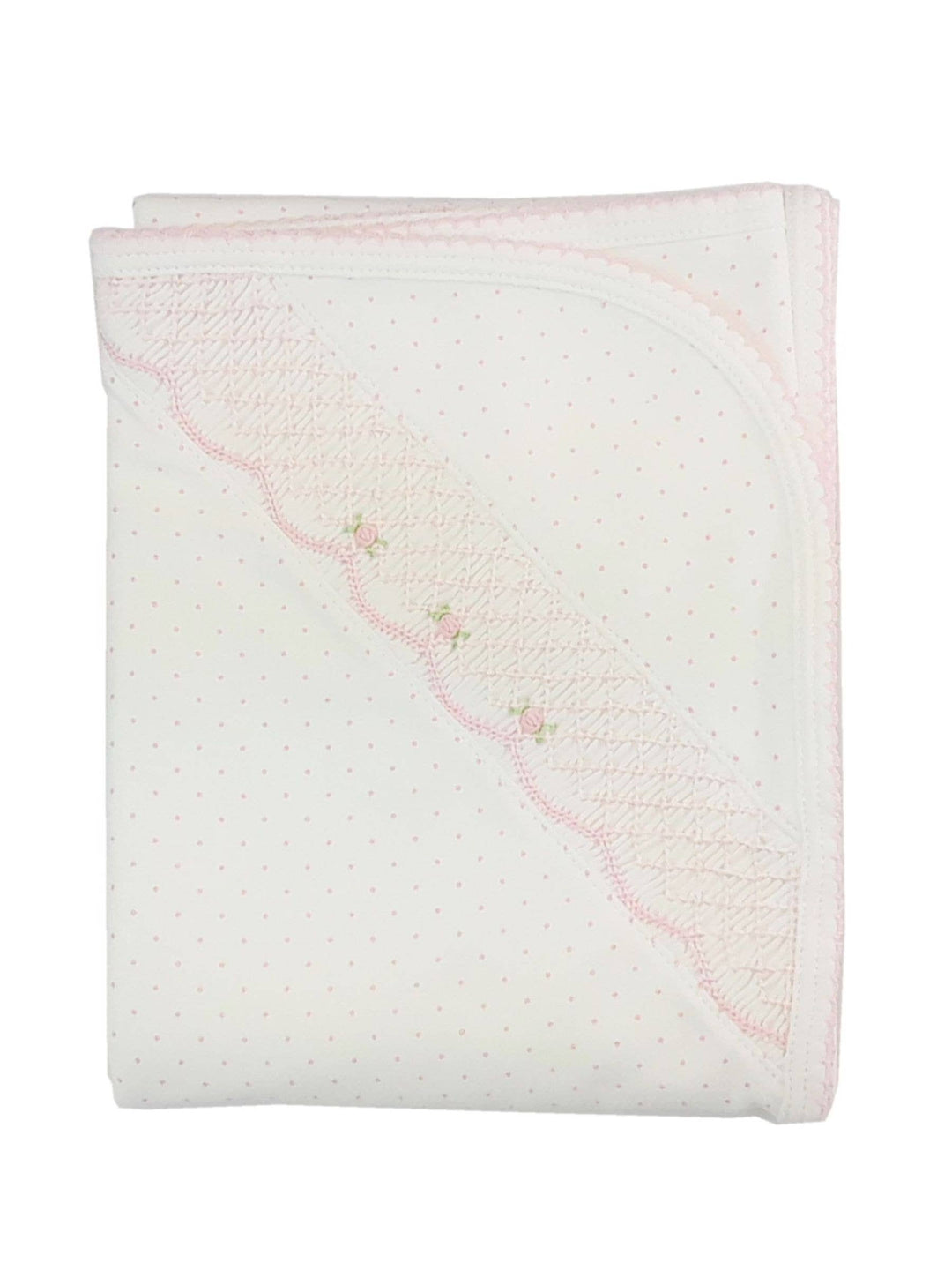 Sweet Pink Dots Pima Cotton Baby Blanket