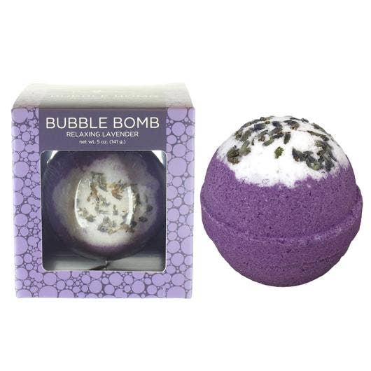 Relaxing Lavender Bubble Bath Bomb in Gift Box