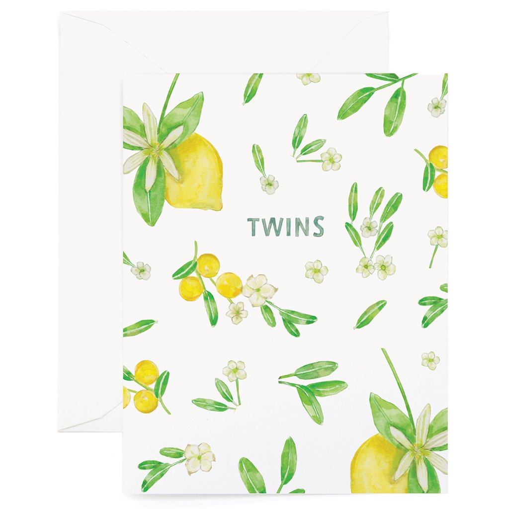 FLORAL TWINS CARD