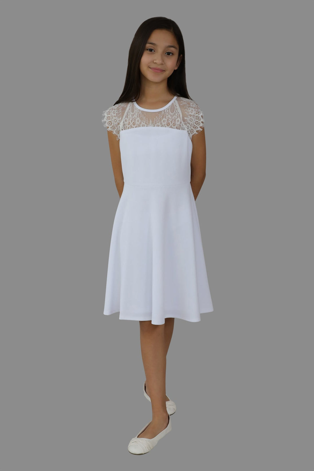 White Elle Lace Dress